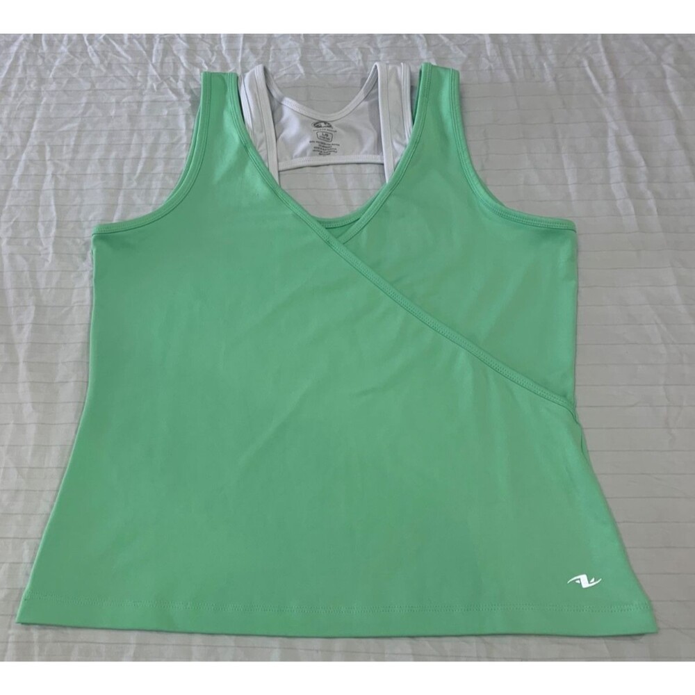 ATHLETIC WORKS WOMENS ATHLETIC SLEEVELESS SHIRT SIZE L 12/14